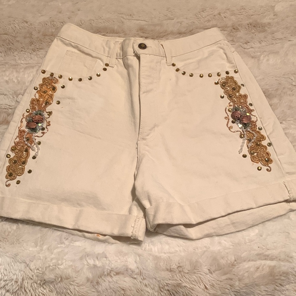 Guissepe Collection uniquely Embellished Shorts
